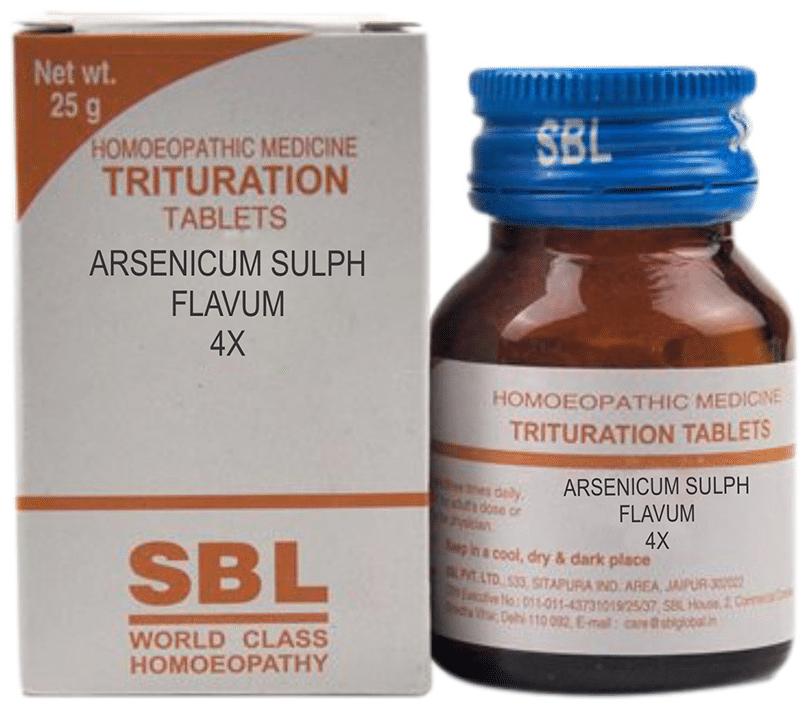 SBL Arsenicum Sulph Flavum Trituration Tablet 4X