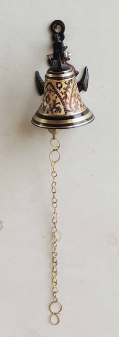 Brass Wall Hanging Anchor Door Bell Black