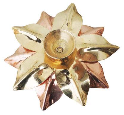 Lotus Deepak Copper Brass