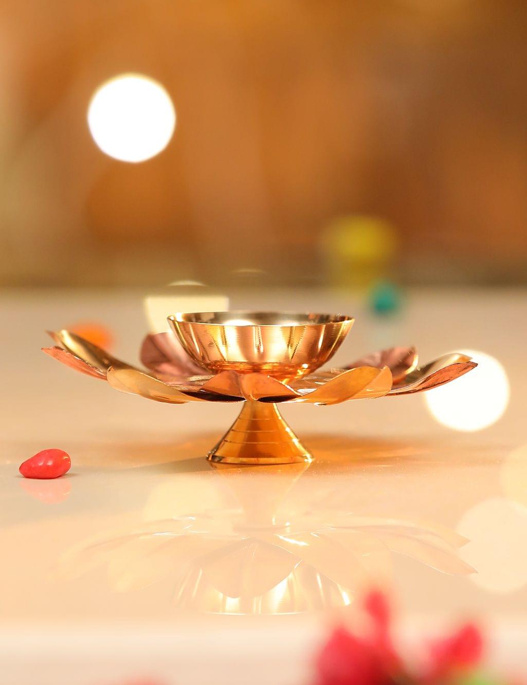 Deepak Copper Brass Diya