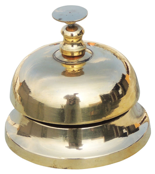 Table Bell In Brass Polish Finish