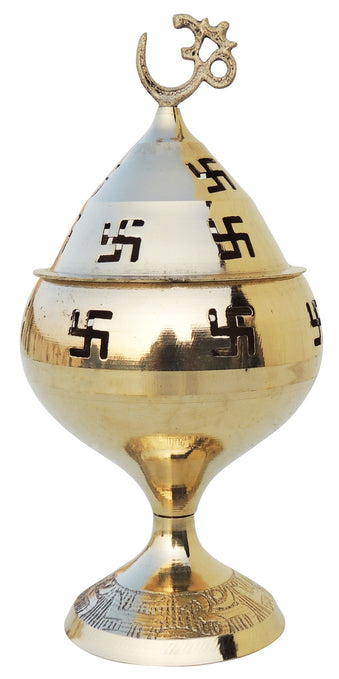 Brass Oil Lamp Om Pakija Deepak