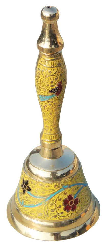 Brass Handle Bell Yellow Colour