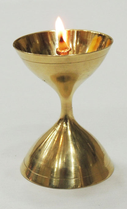 Brass Table Oil Lamp Deepak