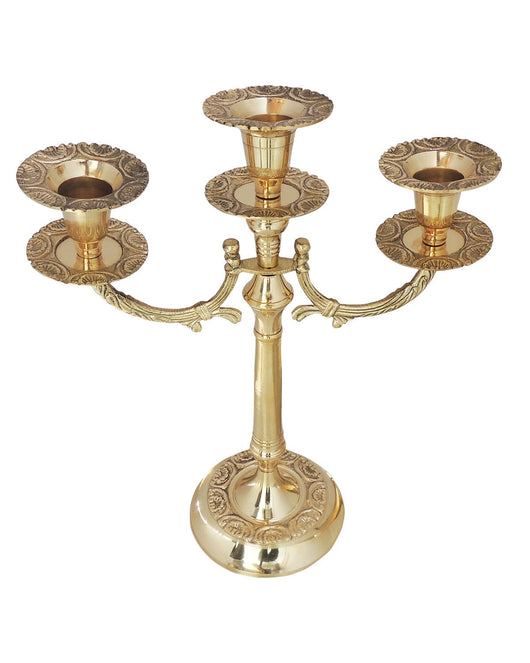 Brass Three Candle Stand