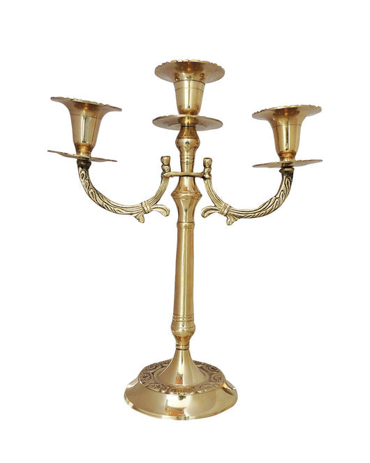 Brass Three Candle Stand