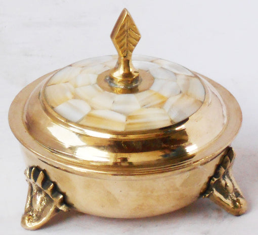 Brass Powder Pot Miniature Toy