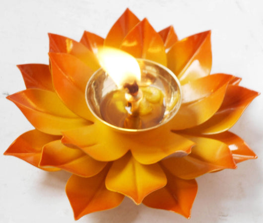 Lotus Deepak Brass Aluminium Yellow