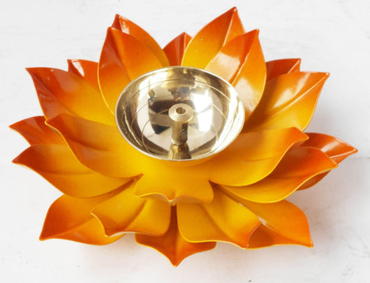 Lotus Deepak Brass Aluminium Yellow