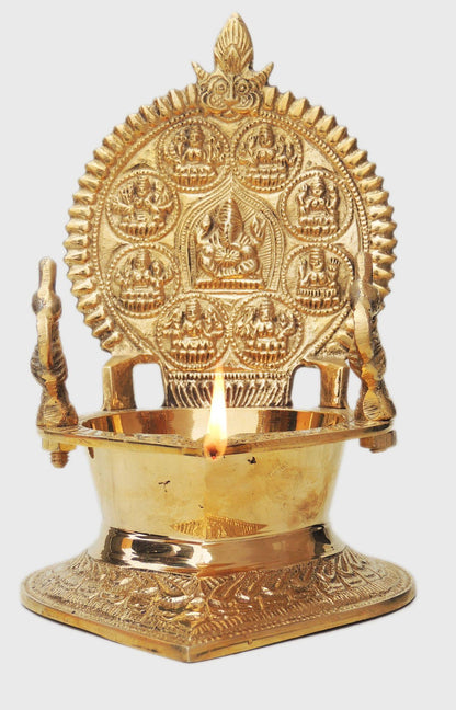 Brass Table Decor Oil Lamp Kamakshi Deepak