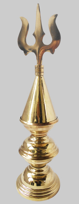 Brass Solid Trishul Kalash