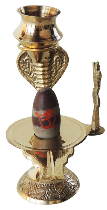 Brass Nav Dev Shiv Ling