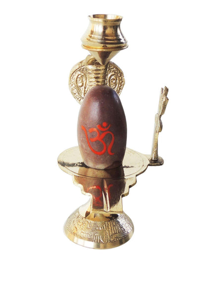 Brass Nav Dev Shiv Ling