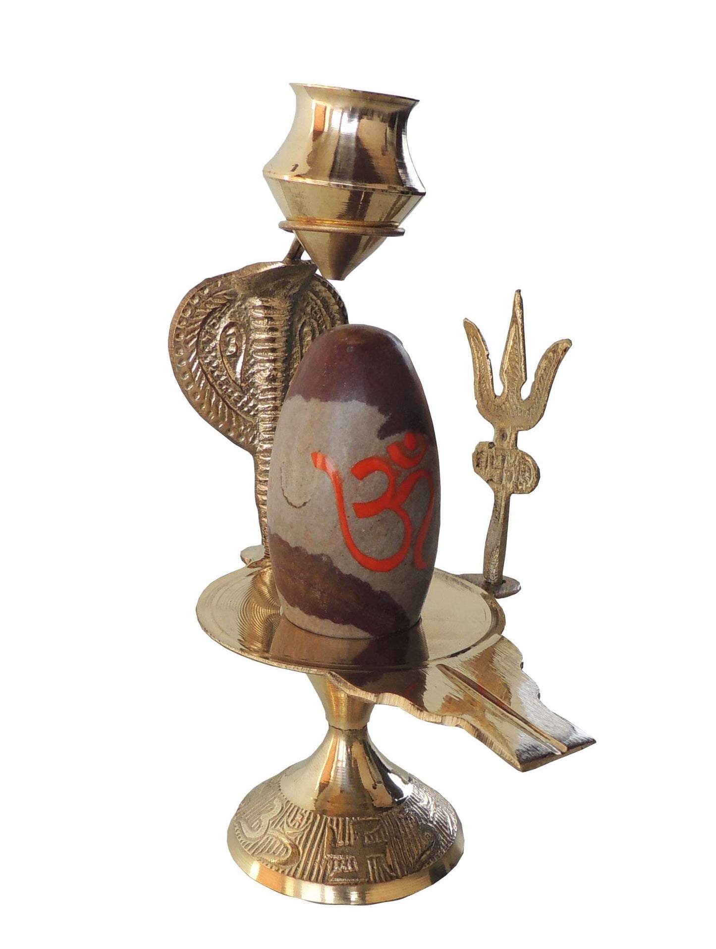 Brass Nav Dev Shiv Ling