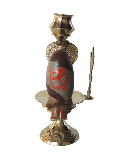 Brass Nav Dev Shiv Ling