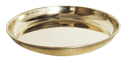 Brass Puja Plain Plate