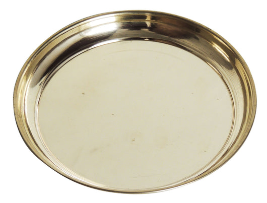 Brass Puja Plain Plate