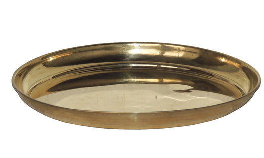 Brass Plain Puja Plate