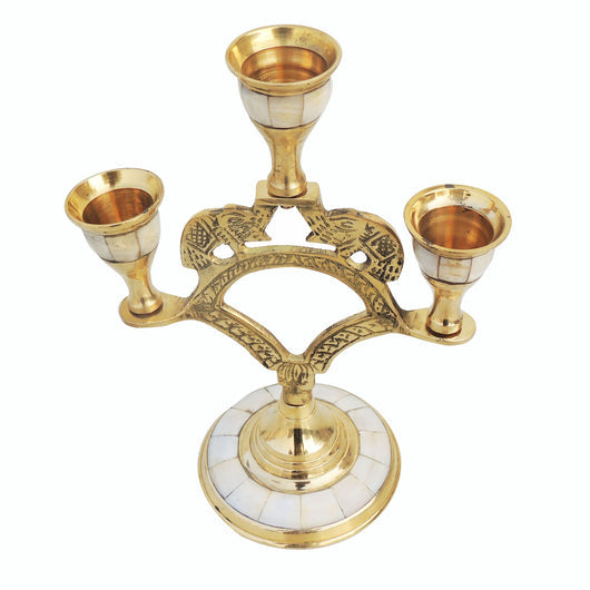 Brass Table Elephant Candle Stand