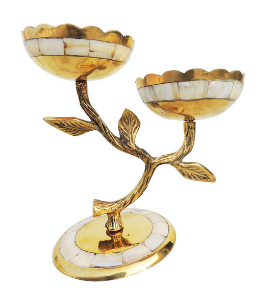 Brass Table Tree Candle Stand