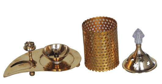 Brass Table Decor Oil Lamp Deepak