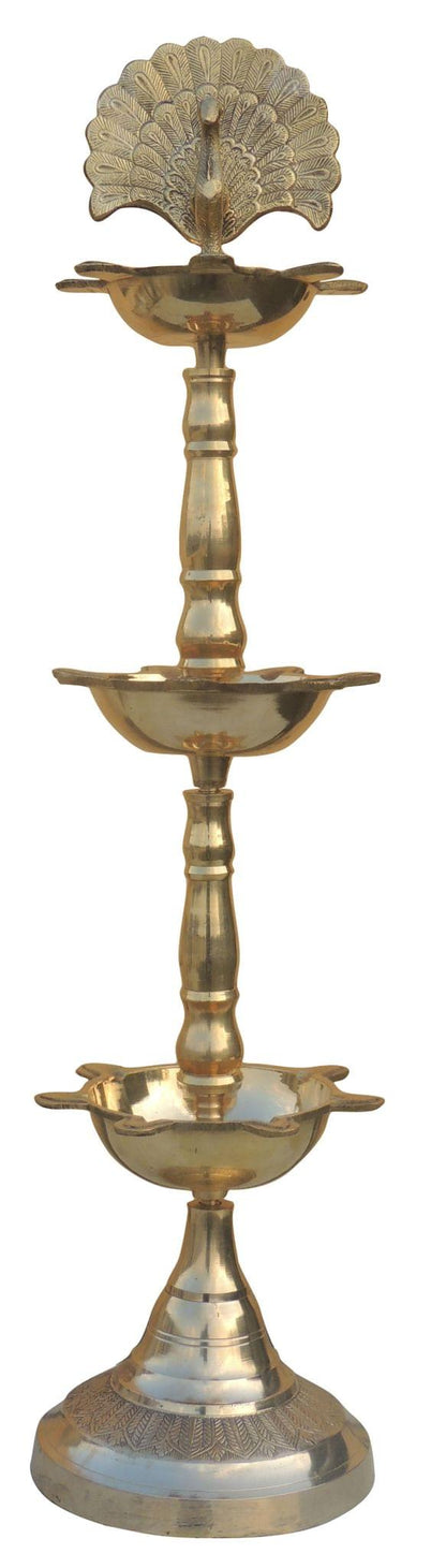 Brass 3 Step Murga Stand Deepak