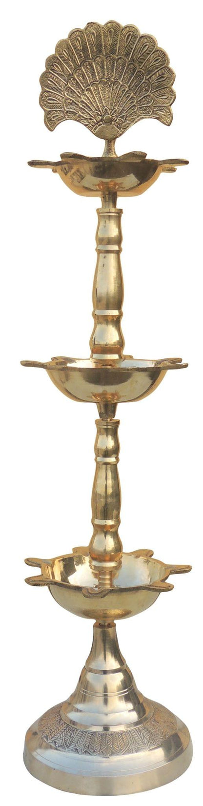 Brass 3 Step Murga Stand Deepak