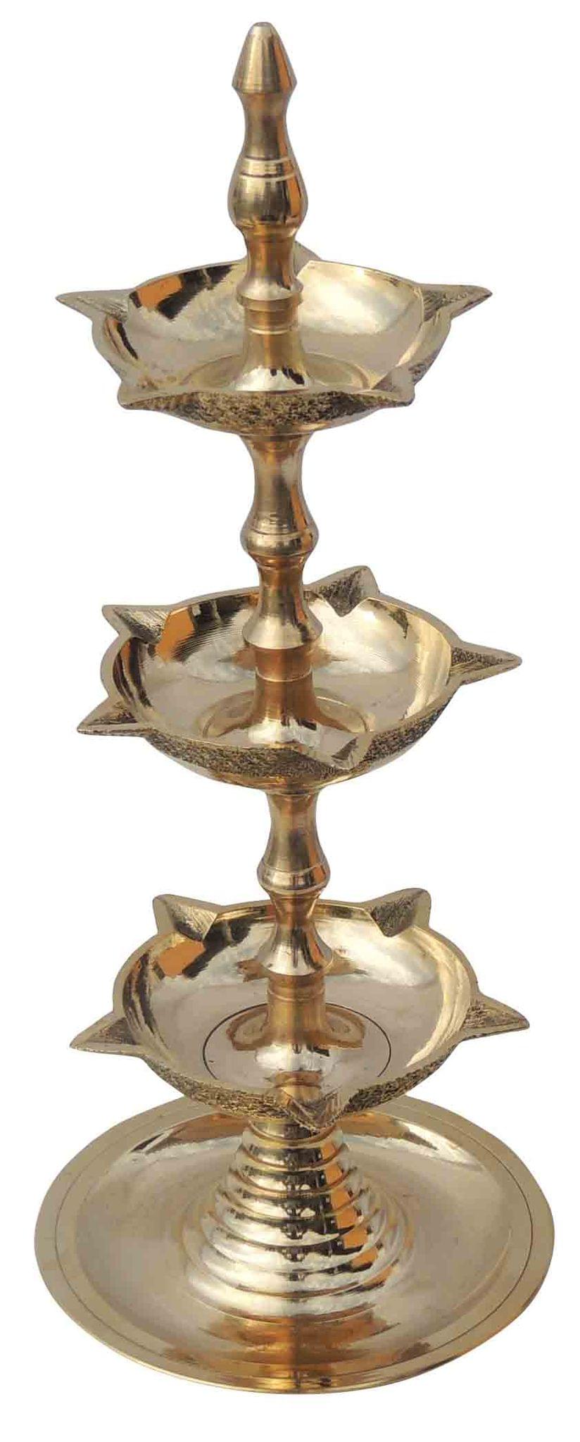 Brass 3 Step Murga Stand Deepak