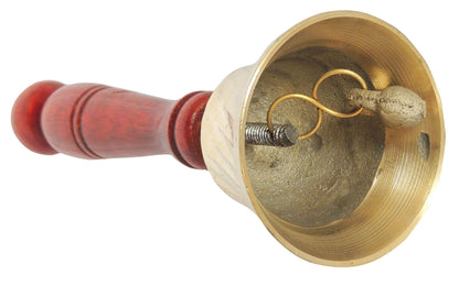 Brass Ghanti Bell With Wood Handle