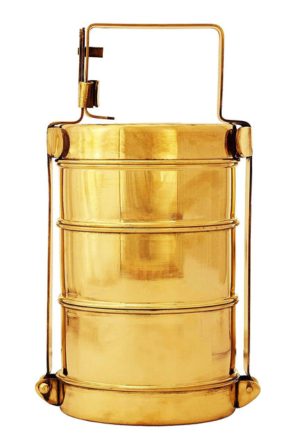 Brass Lunch Box Tiffin Box