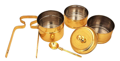 Brass Lunch Box Tiffin Box