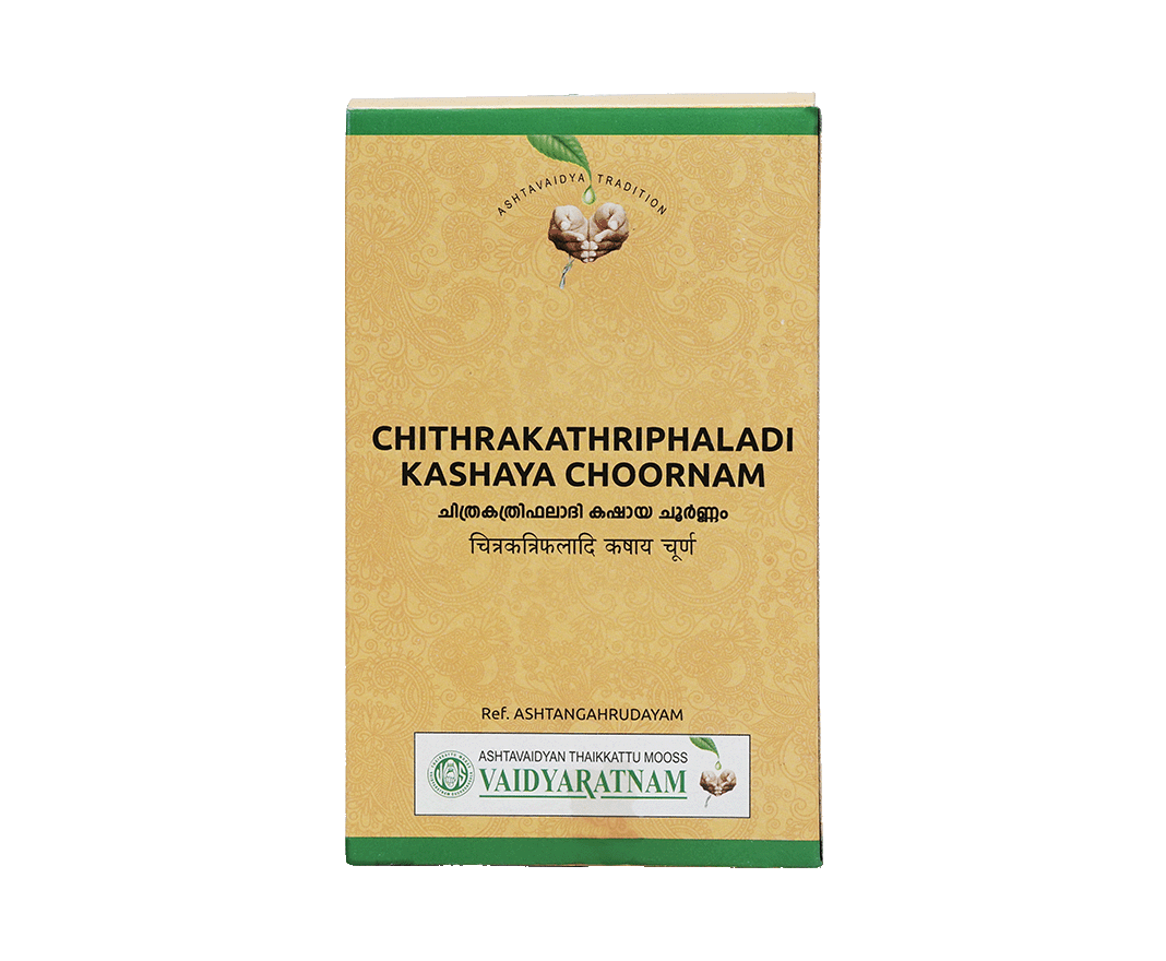 Vaidyaratnam Chithrakathriphaladi kashaya Choornam 