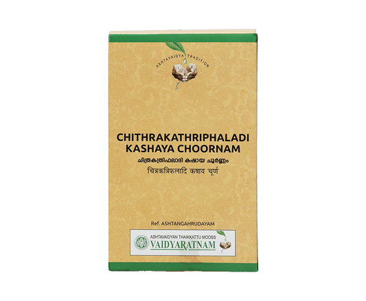 Vaidyaratnam Chithrakathriphaladi kashaya Choornam 