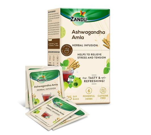 Zandu Ashwagandha Amla Herbal Infusion 25 Tea Bags