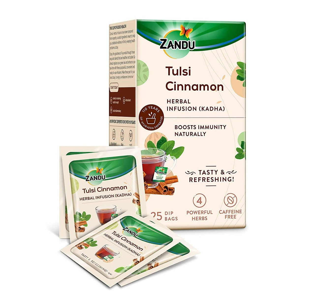 Zandu Tulsi Cinnamon Ayurvedic Infusion Kadha 