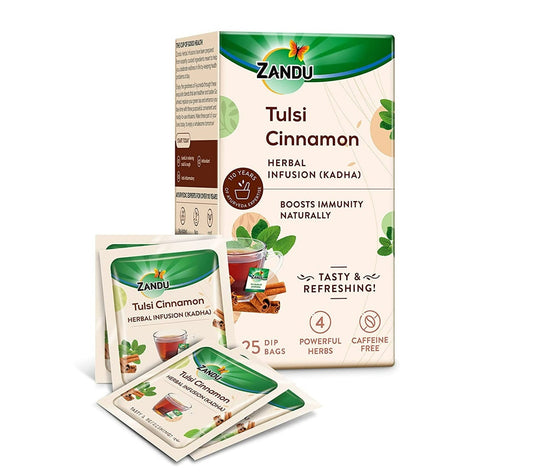 Zandu Tulsi Cinnamon Ayurvedic Infusion Kadha 